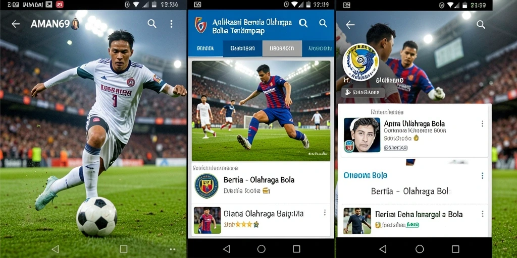 Tampilan antarmuka AMAN69 dengan berita olahraga bola terbaru.