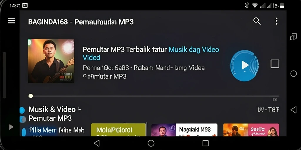 Tampilan antarmuka aplikasi BAGINDA168 yang modern dan mudah digunakan.
