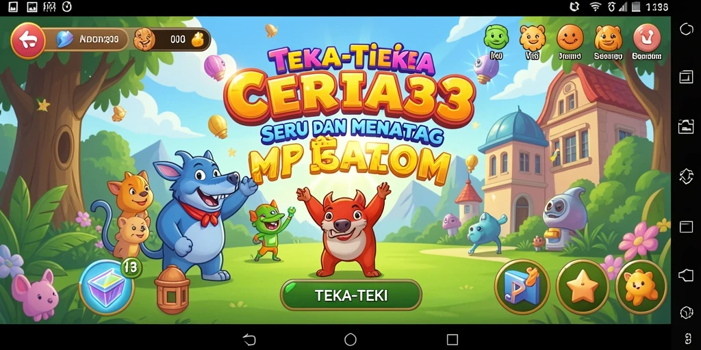 Screenshot CERIA33 menampilkan antarmuka permainan Teka-Teki yang menarik.