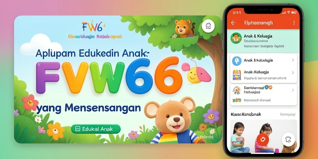 Antarmuka menarik FW66 untuk pembelajaran anak.