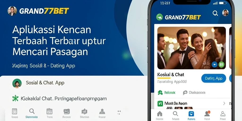 Antarmuka aplikasi GRAND77BET yang menarik untuk menemukan pasangan.
