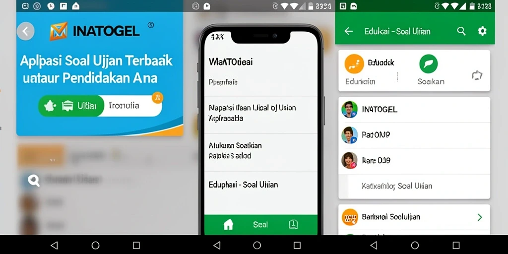 Tampilan antarmuka aplikasi INATOGEL yang user-friendly dan interaktif.