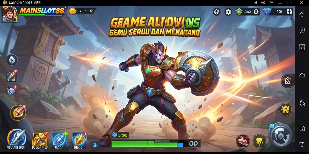 Tampilan antarmuka MAINSLOT88 yang dinamis dan menarik.