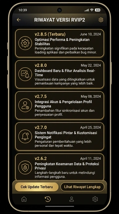 Riwayat Versi Lengkap rvip2 untuk Pengguna Android